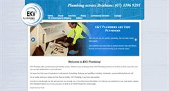 Desktop Screenshot of ekvplumbing.com.au