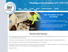 Tablet Screenshot of ekvplumbing.com.au